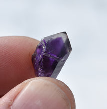 Load image into Gallery viewer, Quartz Trio - Beautiful Gem and Mineral-Included Quartz Crystal Points - Amethyst - Dumortierite - Hematite