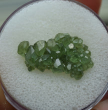 Load image into Gallery viewer, Incredibly Well Crystallized Green Demantoid Garnet Cluster - Excellent Quality Thumbnail Specimen