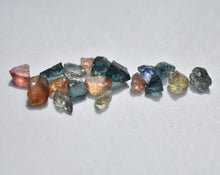 Load image into Gallery viewer, Umba Sapphire Melee facet rough - Candy Colors - No Treatments - 14.28 ct. - 18 Pieces