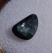Load image into Gallery viewer, Rose-Cut Sapphire with Color Zoning and Reflective Trapiche Flashes - 3.83 ct.