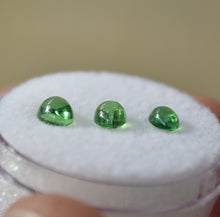 Load image into Gallery viewer, Tsavorite Garnet Cabochon Set (3) - 1.61 ctw.