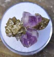 Load image into Gallery viewer, Amethyst with Dolomite - Wrentham, Massachusetts - Aesthetic Combo Specimen -- Shows Perfectly!