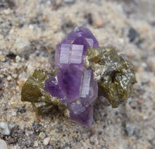 Load image into Gallery viewer, Amethyst with Dolomite - Wrentham, Massachusetts - Aesthetic Combo Specimen -- Shows Perfectly!