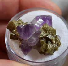 Load image into Gallery viewer, Amethyst with Dolomite - Wrentham, Massachusetts - Aesthetic Combo Specimen -- Shows Perfectly!