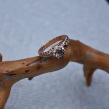 Load image into Gallery viewer, Custom Faceted Eye-Clean Morganite by Scott Maier -  Engagement Ring in 14k Rose Gold