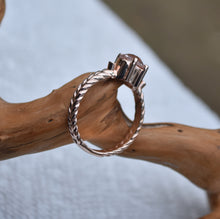 Load image into Gallery viewer, Custom Faceted Eye-Clean Morganite by Scott Maier -  Engagement Ring in 14k Rose Gold