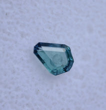 Load image into Gallery viewer, Tablet-Cut Chrome Kornerupine Gem - Rich Blue-Teal-Purple Polychroism - 0.53 ct. With Hand Carved Bubble