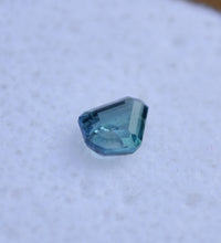 Load image into Gallery viewer, Tablet-Cut Chrome Kornerupine Gem - Rich Blue-Teal-Purple Polychroism - 0.53 ct. With Hand Carved Bubble