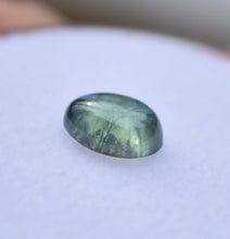 Load image into Gallery viewer, Calming Green to Green-Blue Australian Sapphire Cabochon - Eye Clean - Great Egg Shape - 1.31 ct.