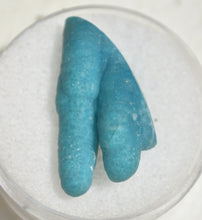 Load image into Gallery viewer, Chalcedony-Coated Chrysocolla Stalactites - Polished along the top edge - Shows front and back - 3.35 g