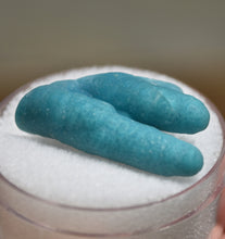 Load image into Gallery viewer, Chalcedony-Coated Chrysocolla Stalactites - Polished along the top edge - Shows front and back - 3.35 g