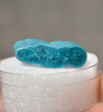 Load image into Gallery viewer, Chalcedony-Coated Chrysocolla Stalactites - Polished along the top edge - Shows front and back - 3.35 g