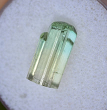 Load image into Gallery viewer, Glorious Bi-Color Seafoam Blue-Green and Yellow Tourmaline Crystal / Facet Rough - 7.03 ct.
