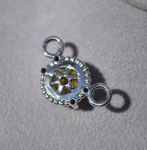 Load image into Gallery viewer, Sunny Heliodor and Ruby Pendant - Original Design in Cast Sterling