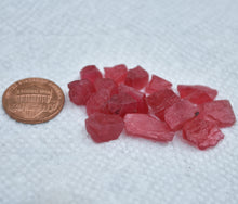 Load image into Gallery viewer, Brazilian Rhodonite - Partial and whole crystals - High-End Cabbing Rough - RARE material - 70 ctw.