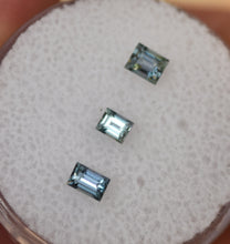 Load image into Gallery viewer, Songea Sapphires Rectangles set - Special Greens and Blues - 0.63 ctw.