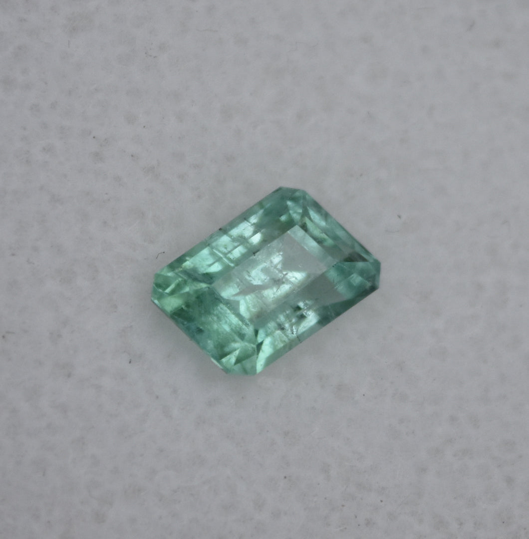 MAINE Tourmaline Parallelogram Gem - Dunton Gem Mine, Newry, Maine - 1972 - 1.16 ct.