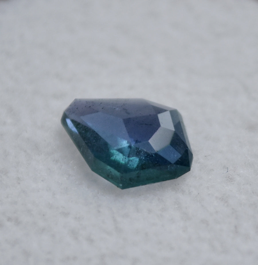 Rose-Cut Chrome Kornerupine -- INTENSE Purple Gem, with Green Teal and Blue Polychroism - 1.2 ct.