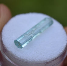 Load image into Gallery viewer, Sawtooth Idaho Aquamarine - Double Terminated Gemmy Crystal Thumbnail Specimen - 0.73 grams
