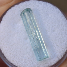 Load image into Gallery viewer, Sawtooth Idaho Aquamarine - Double Terminated Gemmy Crystal Thumbnail Specimen - 0.73 grams

