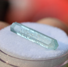 Load image into Gallery viewer, Sawtooth Idaho Aquamarine - Double Terminated Gemmy Crystal Thumbnail Specimen - 0.73 grams
