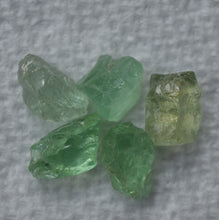 Load image into Gallery viewer, Vanadium Kornerupine Facet Rough - Good Clean Pieces - VERY Rare Treat - 5 Pieces; 12.19 ctw.
