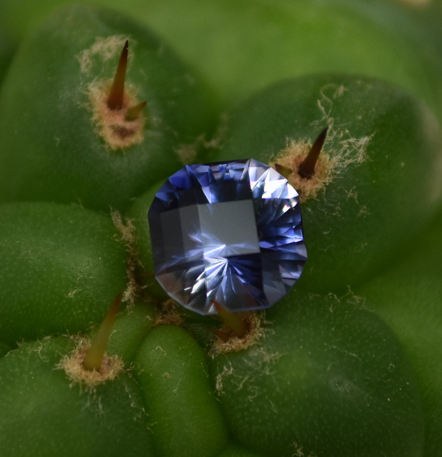 Precision-Faceted Dichroic Iolite Gem - Bright, and Showy -- 0.91 ct.