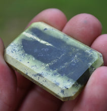 Load image into Gallery viewer, Vermont Serpentine - Intensely Vivid Green &#39;Gel&#39; Portrait Gem - Made by Scott Maier - 16+ Grams
