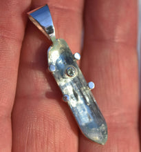 Load image into Gallery viewer, Aquamarine and Alexandrite Pendant in Sterling Silver
