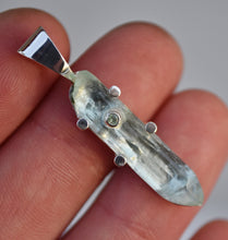 Load image into Gallery viewer, Aquamarine and Alexandrite Pendant in Sterling Silver
