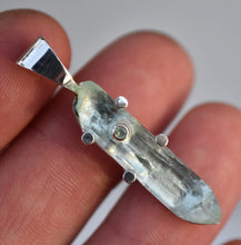 Load image into Gallery viewer, Aquamarine and Alexandrite Pendant in Sterling Silver
