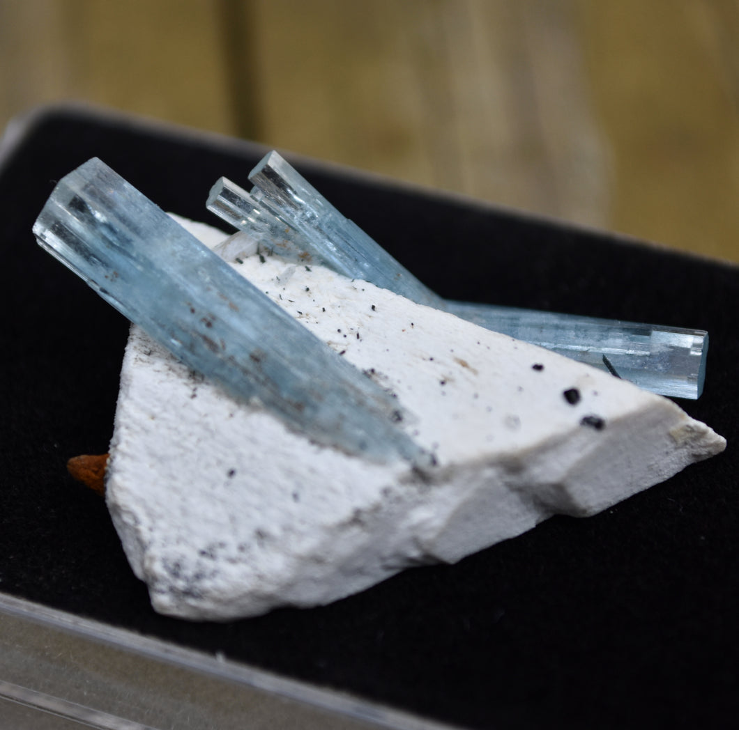 Aquamarine on Feldspar from Erongo, Namibia - Great Aesthetic Combo Specimen - 6.75 grams