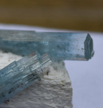 Load image into Gallery viewer, Aquamarine on Feldspar from Erongo, Namibia - Great Aesthetic Combo Specimen - 6.75 grams
