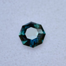 Load image into Gallery viewer, Australian Sapphire - Custom Octagon with Deep Teal and Blue - Tons of Brilliance - Fair Trade - 1. 43 ct.
