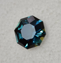Load image into Gallery viewer, Australian Sapphire - Custom Octagon with Deep Teal and Blue - Tons of Brilliance - Fair Trade - 1. 43 ct.
