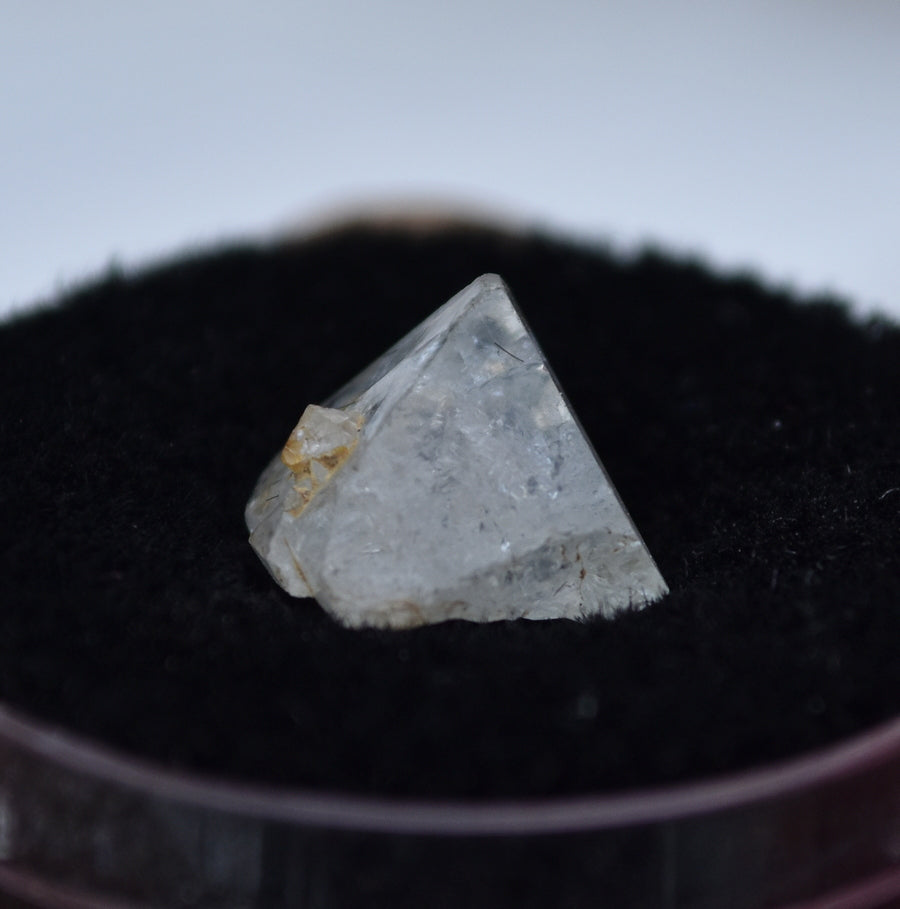 Topaz Crystal with a Small Cluster of Phenakite Crystals - From the Historical 1920's Harvard University Dig-site on South Baldface Mtn. in New Hampshire