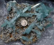 Load image into Gallery viewer, Amazing Vanadium Beryl Specimen from the 2025 Find at Nasarawa, Nigeria! - XL 6 Inch Plate - Beryl on Both Sides
