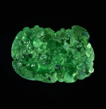 Load image into Gallery viewer, Amazing Botryoidal Hyalite Opal Gem - WITH fluorite inclusions! READY TO BE SET! - Glows BRIGHT Green under UV Light - 24.9 ct.
