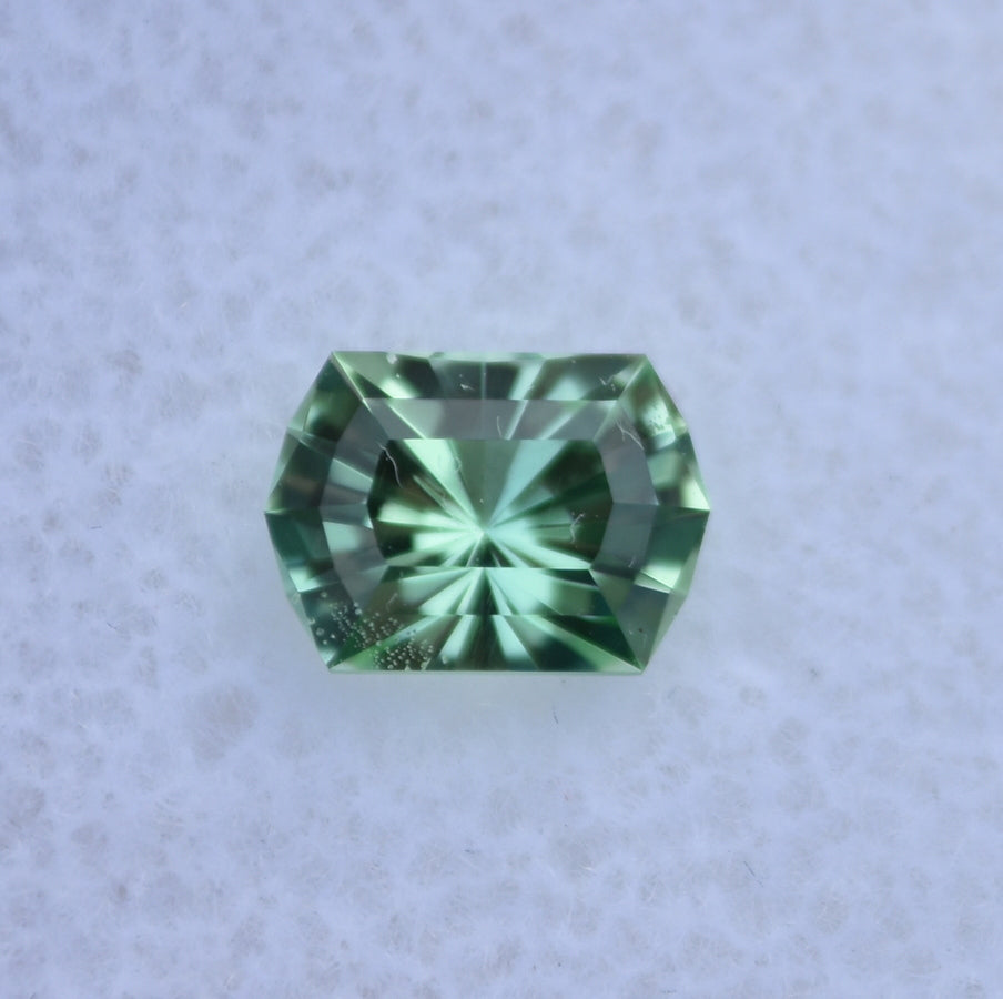 Top Tier Vanadium Kornerupine Custom Gemstone - Rich Greens and Precision Cutting! 0.89 ct.