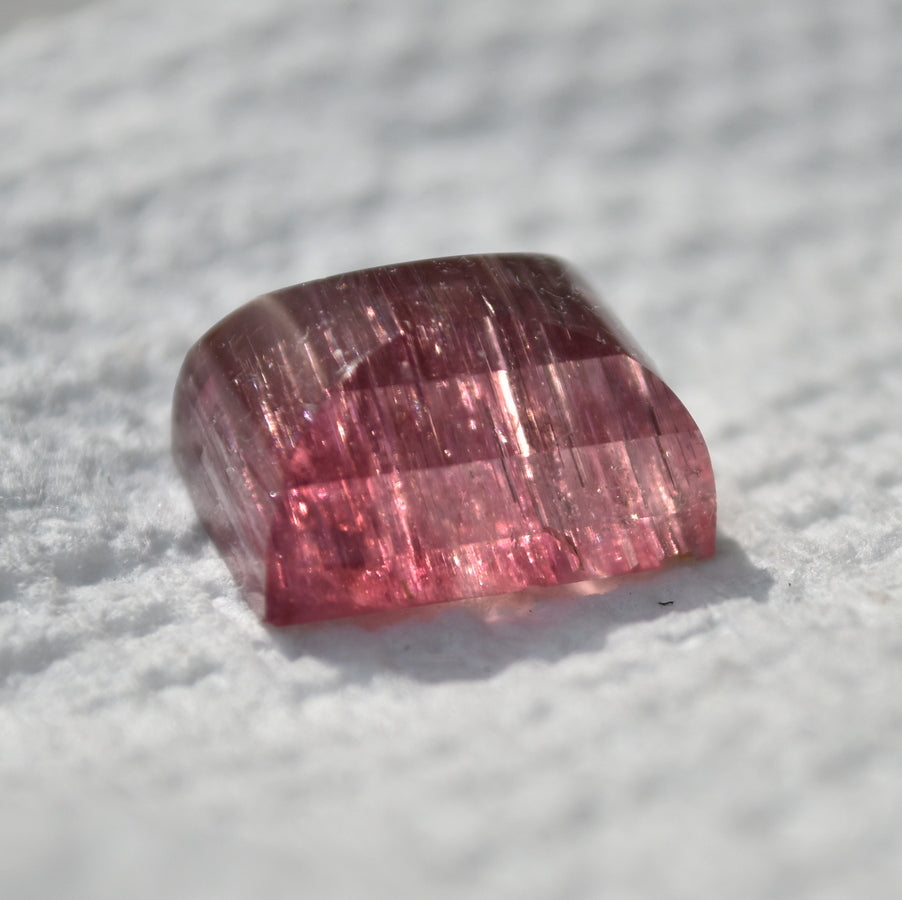 10.73 ct. Himalaya Mine Cat's Eye Tourmaline Gemstone - Modern Hybrid Gem Cut by Scott Maier