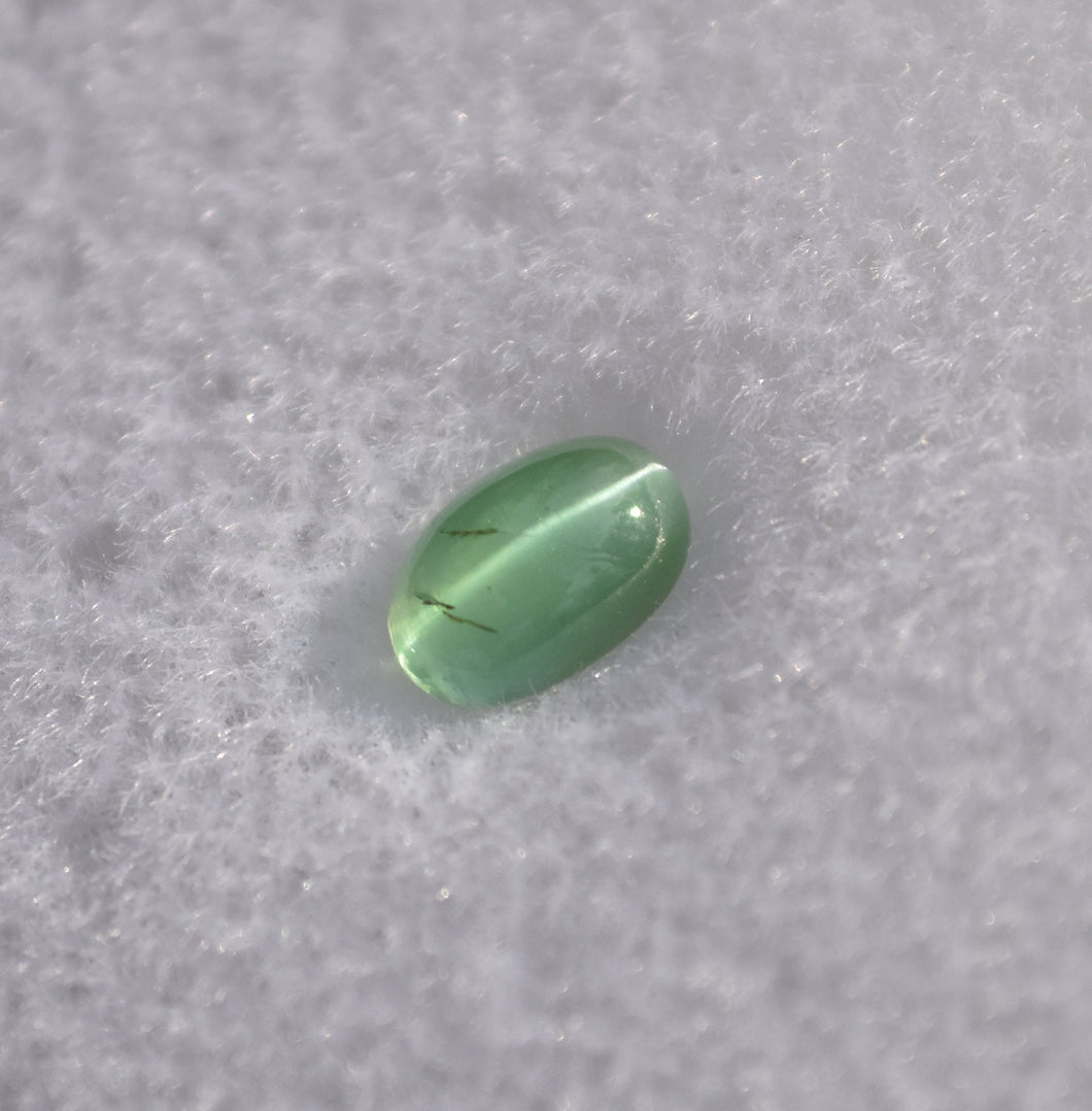 Electric Cats Eye Vanadium Kornerupine - 0.66 ct.