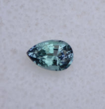 Load image into Gallery viewer, Luxurious and Outstanding Chrome Kornerupine Pear Gemstone - Rich Purple and Teal Colors - Eye Clean - .345 ct.
