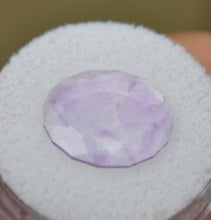 Load image into Gallery viewer, Maine Wispy Amethyst Slice - 2.83 ct. - Portrait-Cut Oval Gemstone - From 2017 Colton Hill Material dug by Moose the Miner
