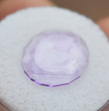 Load image into Gallery viewer, Maine Wispy Amethyst Slice - 2.83 ct. - Portrait-Cut Oval Gemstone - From 2017 Colton Hill Material dug by Moose the Miner
