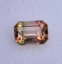 Load image into Gallery viewer, Tropical Polychrome Tourmaline Gemstone from Calabar, Nigeria - 1.02 ct. - Cut by Scott Maier in Vermont, USA
