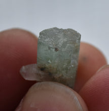 Load image into Gallery viewer, DT Vanadium Beryl / Emerald Crystal with Quartz Crystals - Thumbnail Specimen - *NEW FIND* Nasarawa, Nigeria
