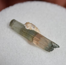 Load image into Gallery viewer, Polychrome Tourmaline with Minor Albite and Lepidolite - Etched, with a Cats Eye Termination
