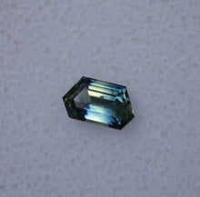 Load image into Gallery viewer, Heated Australian Sapphire - 0.76 ct. - Buttery Light Yellow, with Royal Blue Hexagonal Color Phantom
