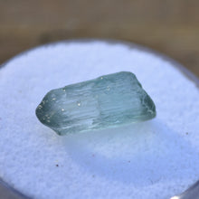 Load image into Gallery viewer, 100% Gem Tourmaline Crystal - Etched Surface - Seafoam Green / Achroite Bicolor - Double Terminated
