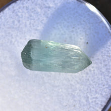 Load image into Gallery viewer, 100% Gem Tourmaline Crystal - Etched Surface - Seafoam Green / Achroite Bicolor - Double Terminated
